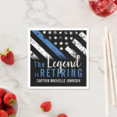 Polizeiliche Altersversorgung - Blaue Linie - Durc Serviette (Beispiel)