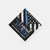 Polizeiliche Altersversorgung - Blaue Linie - Durc Serviette (Ecke)