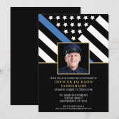 Polizeiliche Altersversorgung - Blue Line Law Enfo Einladung (Vorne/Hinten)