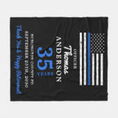 Polizeiliche Altersversorgung Jahre Dienst dünne b Fleecedecke (Vorderseite (Horizontal))