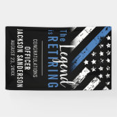 Polizeiliche Altersversorgung Party Blue Line Stra Banner (Horizontal)