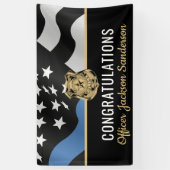 Polizeiliche Altersversorgung Party Blue Line Stra Banner (Vertikal)