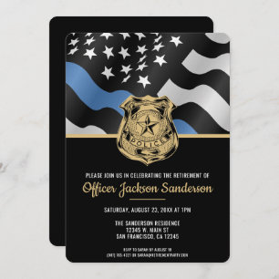 Polizeiliche Altersversorgung Party Blue Line Stra Einladung