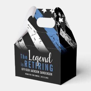 Polizeiliche Altersversorgung Party Blue Line Stra Geschenkschachtel