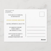 Polizeiliche Altersversorgung Party Blue Line Stra Postkarte (Rückseite)