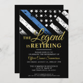 Polizeiliche Altersversorgung Party Rechtsdurchset Einladung (Vorne/Hinten)