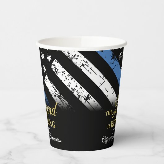 Polizeiliche Altersversorgung Party Rechtsdurchset Pappbecher (Links)