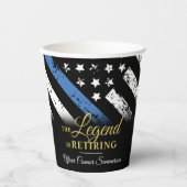 Polizeiliche Altersversorgung Party Rechtsdurchset Pappbecher (Vorderseite)