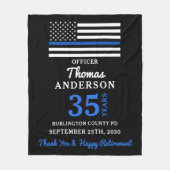 Polizeiliche Altersversorgung - Personalisierte St Fleecedecke (Vorderseite)