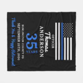 Polizeiliche Altersversorgung - Personalisierte St Fleecedecke (Vorderseite (Horizontal))