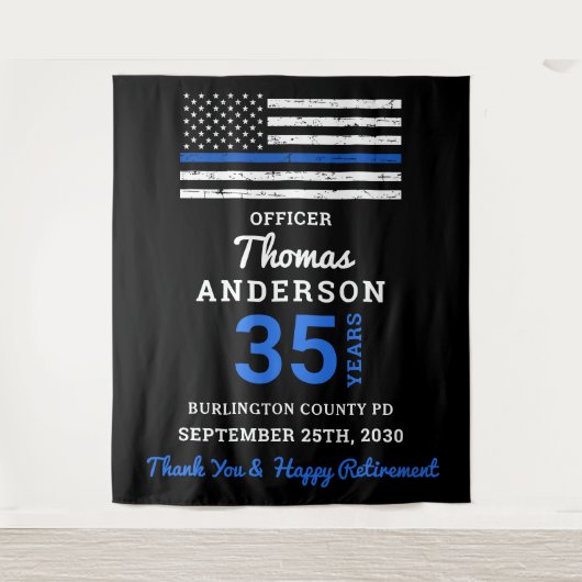 Polizeiliche Altersvorsorge - Durchsetzung der Thi Wandteppich (Vorderseite)