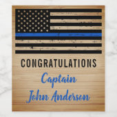 Polizeiliche Altersvorsorge - Durchsetzung der Thi Weinetikett (Einzelnes Label)