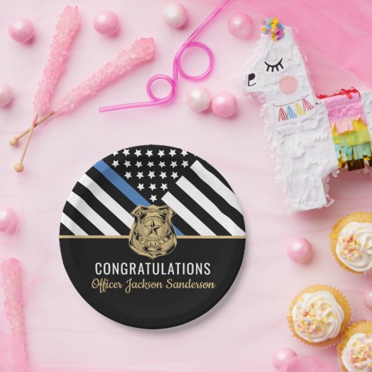 Polizeiliche Altersvorsorge Durchsetzung der Thin Pappteller (Party)