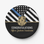 Polizeiliche Altersvorsorge Durchsetzung der Thin Pappteller (Vorderseite)