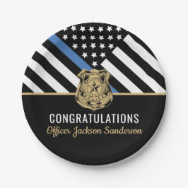 Polizeiliche Altersvorsorge Durchsetzung der Thin  Pappteller