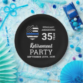 Polizeiliche Altersvorsorge Personalisiert dünne b Pappteller (Party)