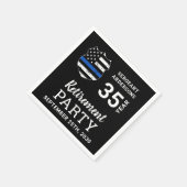 Polizeiliche Altersvorsorge Personalisiert dünne b Serviette (Ecke)