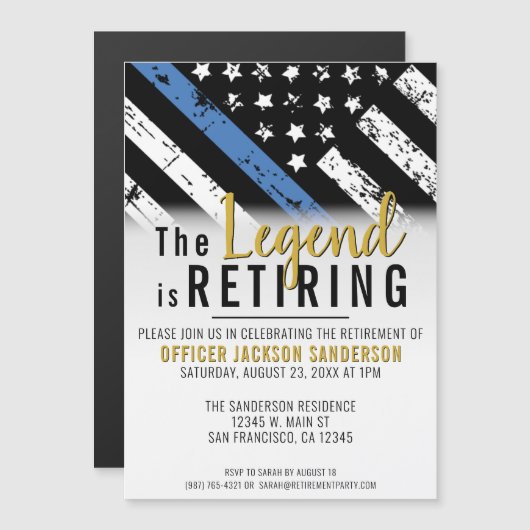 Polizeiliche Altersvorsorge - Rechtsdurchsetzung i Magneteinladung (Vorne/Hinten)