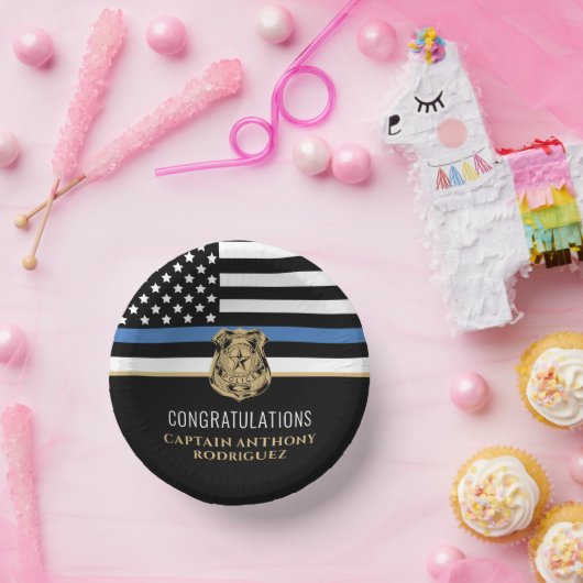 Polizeiliche Altersvorsorge - Rechtsdurchsetzung i Pappteller (Party)