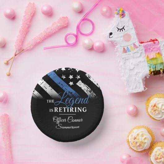 Polizeiliche Altersvorsorge - Rechtsdurchsetzung i Pappteller (Party)