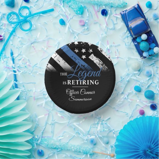 Polizeiliche Altersvorsorge - Rechtsdurchsetzung i Pappteller (Party)