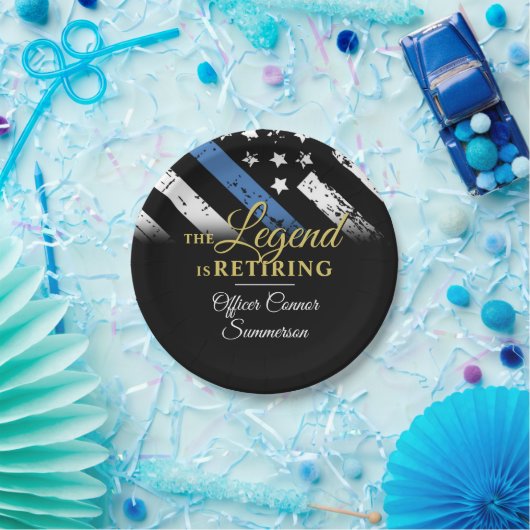 Polizeiliche Altersvorsorge - Rechtsdurchsetzung i Pappteller (Party)