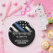 Polizeiliche Altersvorsorge - Rechtsdurchsetzung i Pappteller (Party)