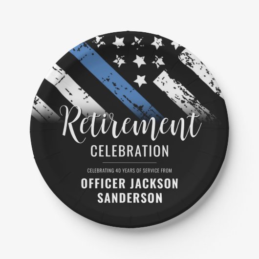 Polizeiliche Altersvorsorge - Rechtsdurchsetzung i Pappteller (Vorderseite)