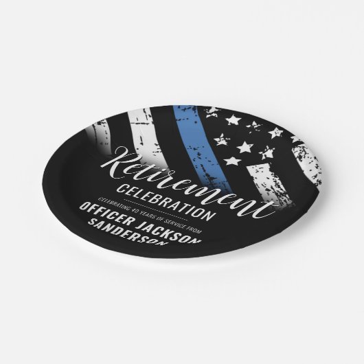 Polizeiliche Altersvorsorge - Rechtsdurchsetzung i Pappteller (Schrägansicht)