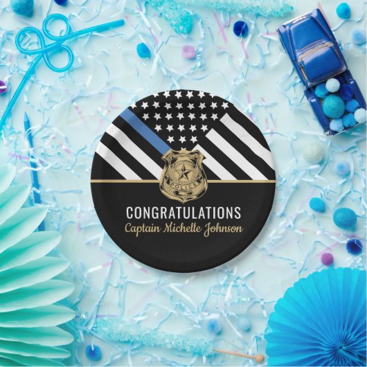 Polizeiliche Altersvorsorge - Rechtsdurchsetzung i Pappteller (Party)