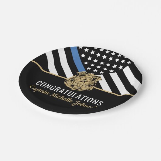 Polizeiliche Altersvorsorge - Rechtsdurchsetzung i Pappteller (Schrägansicht)