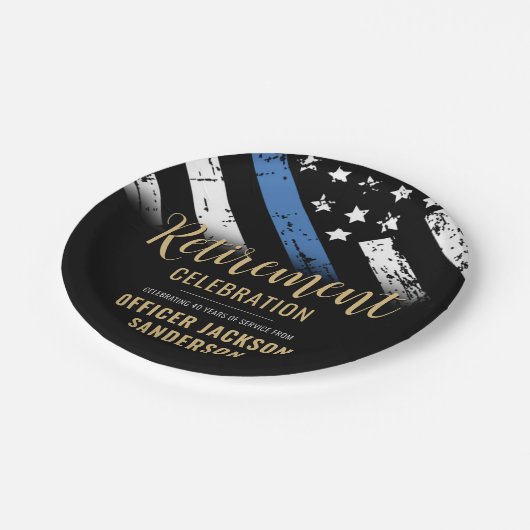 Polizeiliche Altersvorsorge - Rechtsdurchsetzung i Pappteller (Schrägansicht)