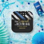 Polizeiliche Altersvorsorge - Rechtsdurchsetzung i Pappteller (Party)