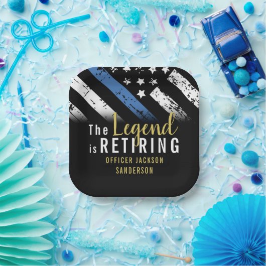 Polizeiliche Altersvorsorge - Rechtsdurchsetzung i Pappteller (Party)