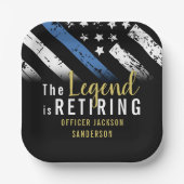 Polizeiliche Altersvorsorge - Rechtsdurchsetzung i Pappteller (Vorderseite)