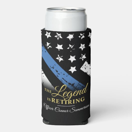 Polizeiliche Altersvorsorge - Rechtsdurchsetzung i Selters Dosenkühler (Seltzer Vorderseite)