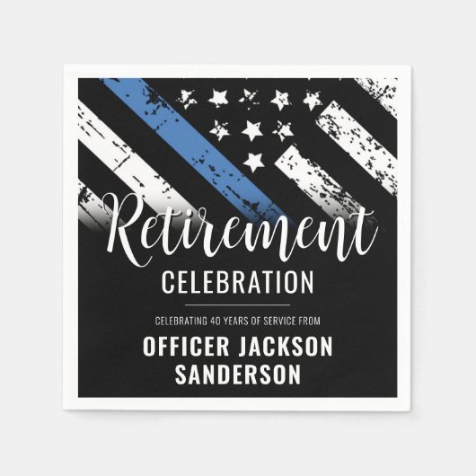 Polizeiliche Altersvorsorge - Rechtsdurchsetzung i Serviette (Vorderseite)