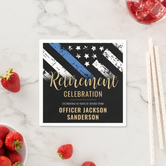 Polizeiliche Altersvorsorge - Rechtsdurchsetzung i Serviette (Beispiel)