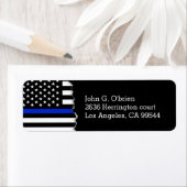 Polizeiliche amerikanische Flagge (Insitu)