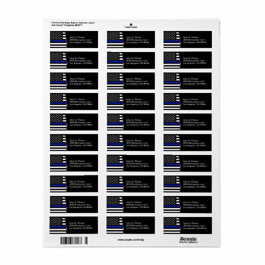 Polizeiliche amerikanische Flagge (Vorne)