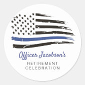 Polizeiliche Aquarellfarben - Bewahrung der Blauen Runder Aufkleber (Vorderseite)