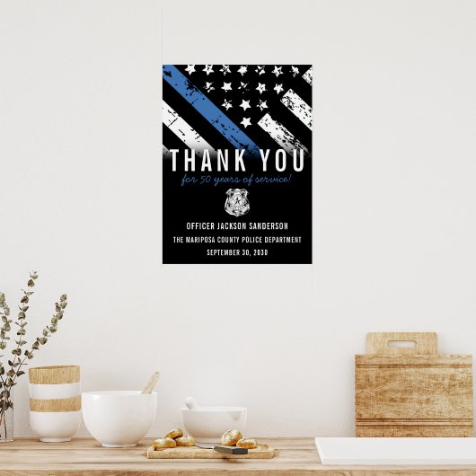 Polizeiliche Aufwertung Poster (Küche)