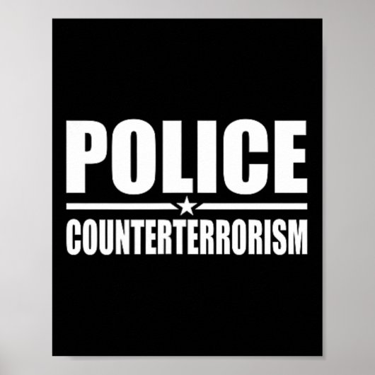 Polizeiliche Bekämpfung des Terrorismus - Strafver Poster (Vorne)