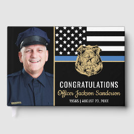 Polizeiliche Blaue Linie Flaggenreferent Foto Reti Gästebuch