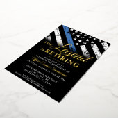 Polizeiliche Blaue Linie Flaggenstaat Strafvollstr Folieneinladung (Gedreht)