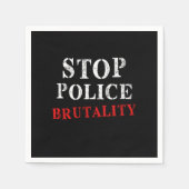Polizeiliche Brutalität Justiz Polizeispende Gewal Serviette (Vorderseite)