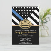 Polizeiliche Durchsetzung des Party im Ruhestand Einladung (Stehend Vorderseite)