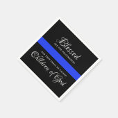 Polizeiliche Durchsetzung des Party Thin Blue Line Serviette (Ecke)