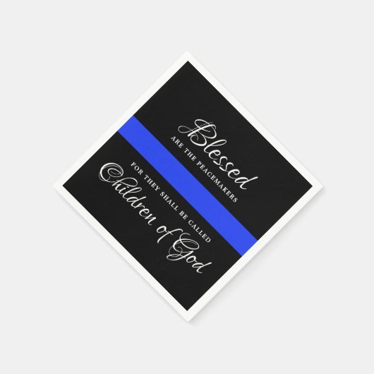 Polizeiliche Durchsetzung des Party Thin Blue Line Serviette (Ecke)