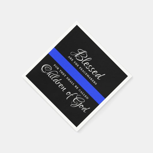 Polizeiliche Durchsetzung des Party Thin Blue Line Serviette (Ecke)